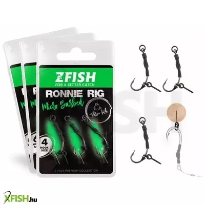 Zfish Ronnie Rig Szerelék 6-os 3db/csomag