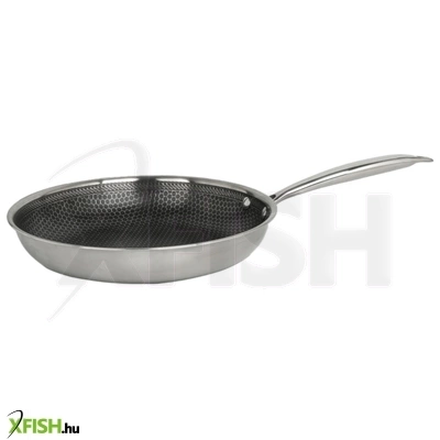 Zilan zln9662 hexachef serpenyő fedővel, 24 cm, 1,4 liter, 3 rétegű, hatszögletű hibrid tapadásmentes belső