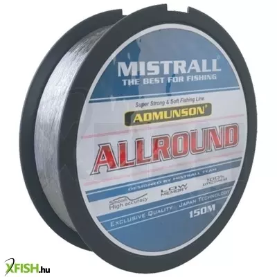 Mistrall Admunson Allround Monofil Zsinór Fehér 150m 0,25mm 7,8kg