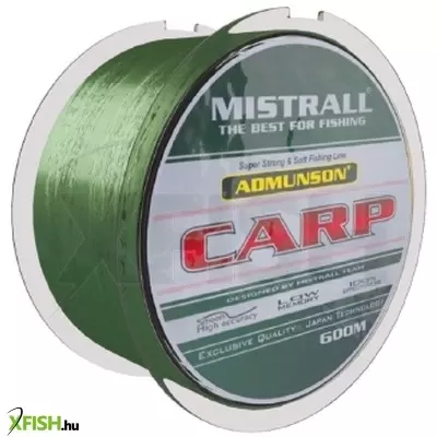 Mistrall Admunson Carp Monofil pontyozó zsinór 600 m 0,40 mm 20,50 kg Zöld
