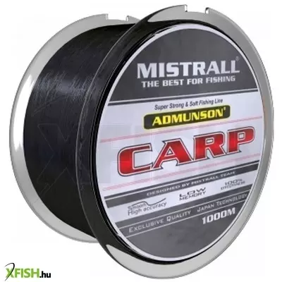 Mistrall Admunson Carp Monofil Zsinór Fekete 1000m 0,40mm 20,5Kg