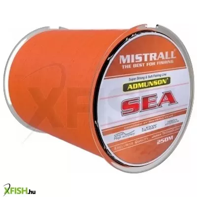 Mistrall Admunson Sea Orange Monofil pontyozó zsinór Narancssárga 250 m 0,35 mm 15,80 kg