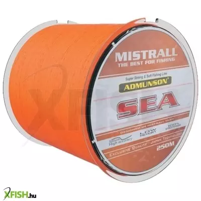 mistrall admunson sea orange monofil harcsázó zsinór narancssárga 250 m 0,60 mm 29,10 kg