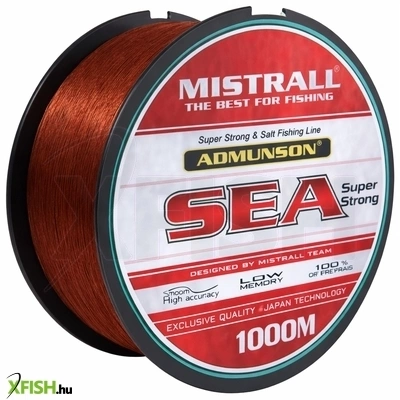 Mistrall Admunson Sea Red Monofil pontyozó zsinór Piros 1000 m 0,25 mm 7,80 kg