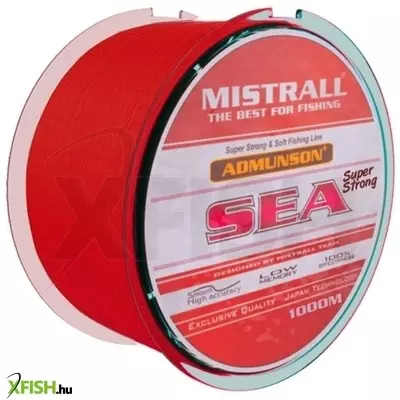 Mistrall Admunson Sea Red Monofil harcsázó zsinór Piros 1000 m 0,50 mm 16,3 kg