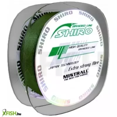 Mistrall Shiro Braided Line Fluo Univerzális Fonott Zsinór Zöld 150 m 0,17 mm 15,10 kg