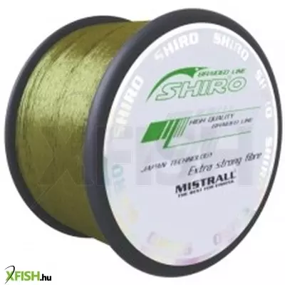 Mistrall Shiro Braided Line Fluo Univerzális Fonott Zsinór Zöld 1000 m 0,28 mm 30,50 kg
