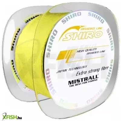Mistrall Shiro Braided Line Fluo Univerzális Fonott Zsinór Sárga 1000 m 0,17 mm 15,10 kg