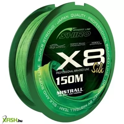 Mistrall Shiro Silk Braided Line X8 Fonott Zsinór 150m 0,36mm 43,5Kg