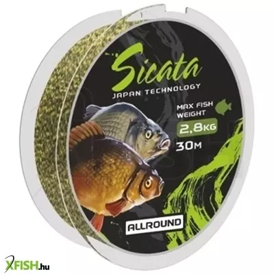 Mistrall Sicata Allround Monofil Előkezsinór 30m 0,12mm 2,8Kg