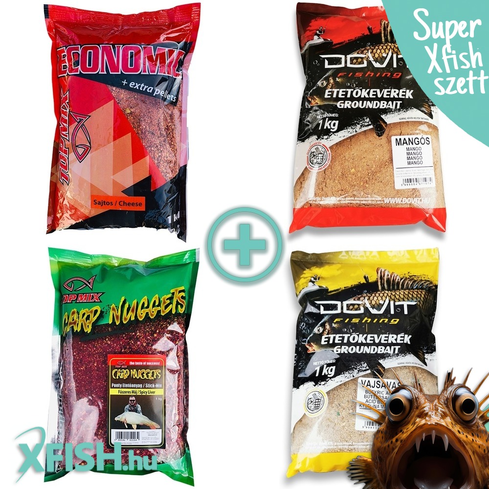 Xfish kedvenc etetőanyag válogatás 8 kg 4