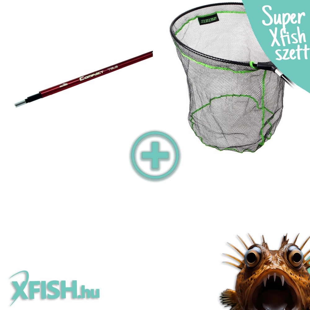 Xfish Merítő Nyél 3,4 m + 60x50 cm-es Fej Szett