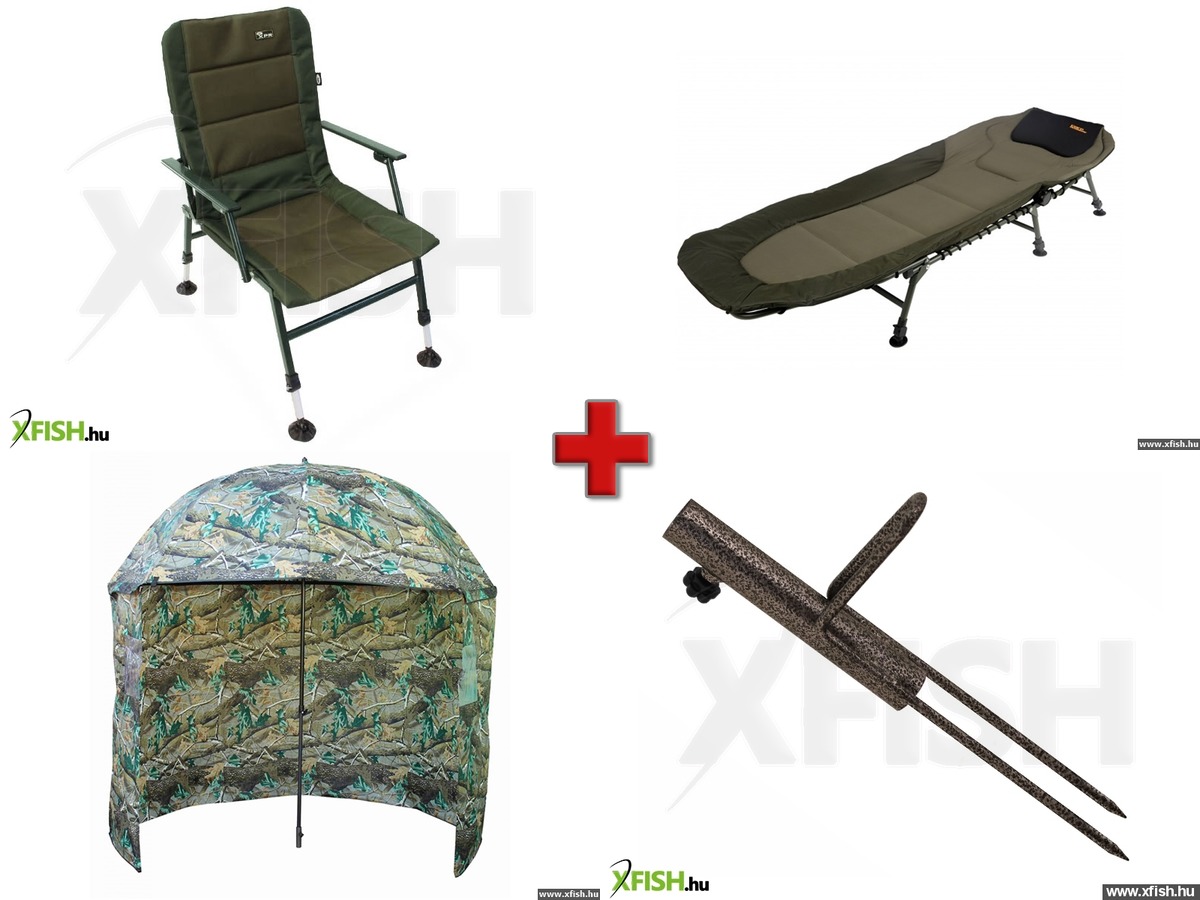 Xfish komfort ágy-szék-ernyő szett
